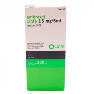 AMBROXOL CINFA EFG 15 MG/5 ML JARABE 1 FRASCO 20