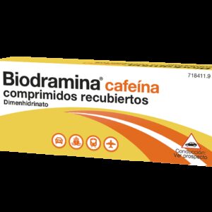 BIODRAMINA CAFEINA 12 COMPRIMIDOS RECUBIERTOS