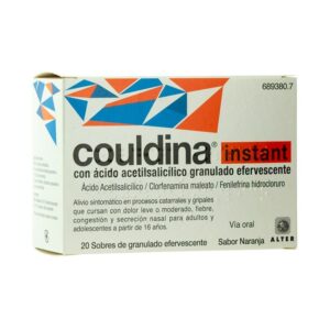 COULDINA INSTANT CON ACIDO ACETILSALICILICO 20 S