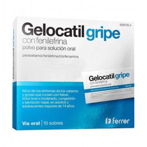 GELOCATIL GRIPE FORTE CON FENILEFRINA 10 SOBRES