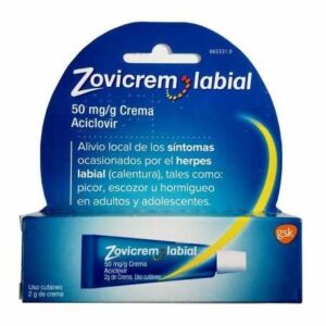 ZOVICREM LABIAL 50 MG/G CREMA 1 TUBO 2 G + BOMBA