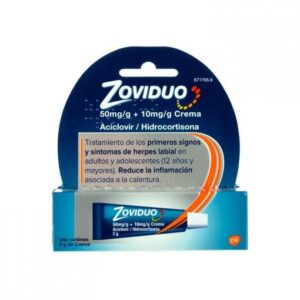 ZOVIDUO 50 MG/G + 10 MG/G CREMA 1 TUBO 2 G