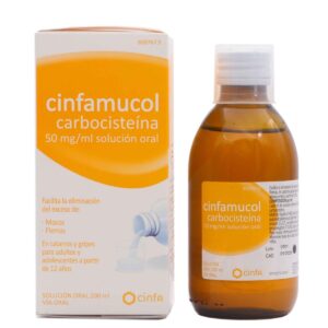 CINFAMUCOL CARBOCISTEINA 50 MG/ML SOLUCION ORAL