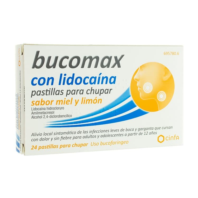 BUCOMAX LIDOCAINA 24 PASTILLAS PARA CHUPAR LIMON