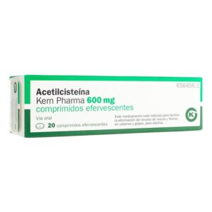 ACETILCISTEINA KERN PHARMA EFG 600 MG 20 COMPRIM