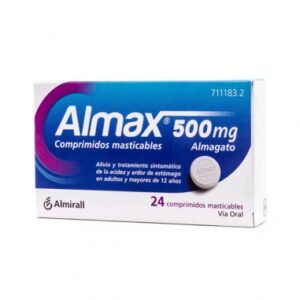 ALMAX 500 MG 24 COMPRIMIDOS MASTICABLES