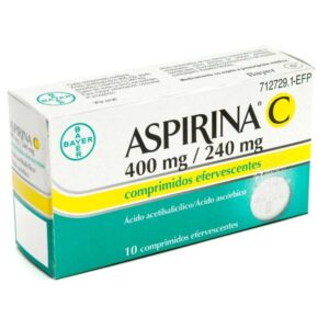 ASPIRINA C 400 mg/240 mg 10 COMPRIMIDOS EFERVESC