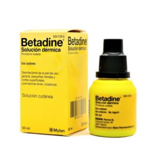 BETADINE 100 MG/ML SOLUCION CUTANEA 1 FRASCO 50