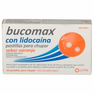 BUCOMAX CON LIDOCAINA 24 PASTILLAS PARA CHUPAR (