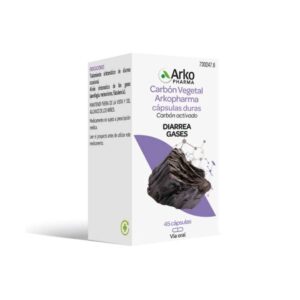 CARBON VEGETAL ARKOPHARMA 225 MG 45 CAPSULAS