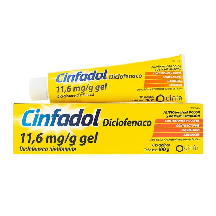 CINFADOL 11,6 mg/g GEL CUTANEO 1 TUBO 100 g