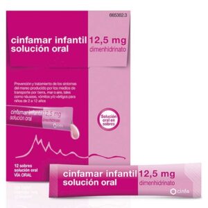 CINFAMAR INFANTIL 12,5 MG 12 SOBRES SOLUCION ORA