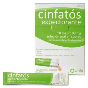 CINFATOS EXPECTORANTE 10 mg/100 mg 18 SOBRES SOL