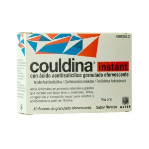 COULDINA INSTANT CON ACIDO ACETILSALICILICO 10 S