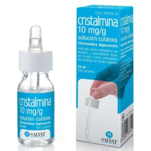 CRISTALMINA 10 mg/ml SOLUCION CUTANEA 1 FRASCO 2