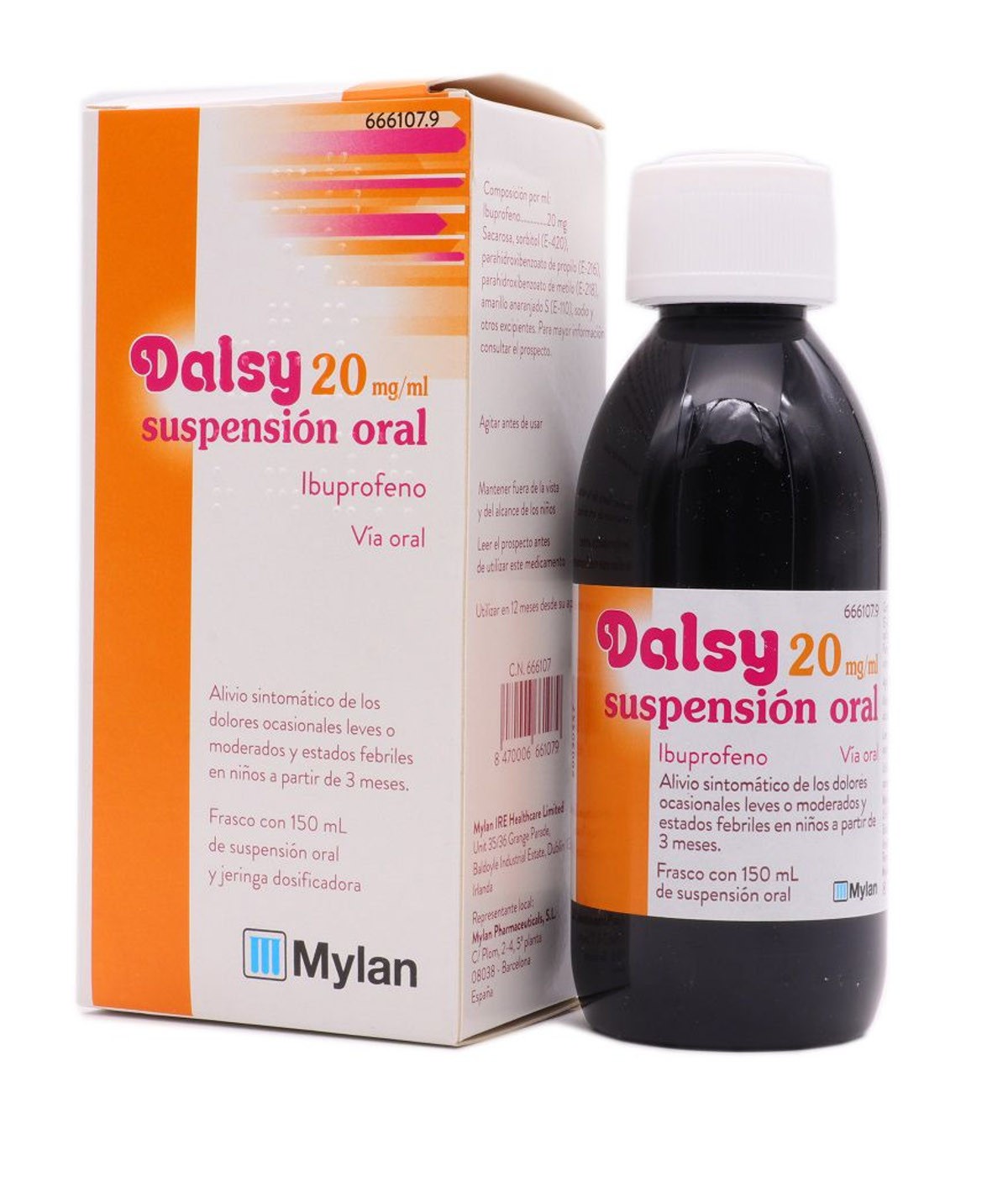 DALSY 20 MG/ML SUSPENSION ORAL 1 FRASCO 150 ML