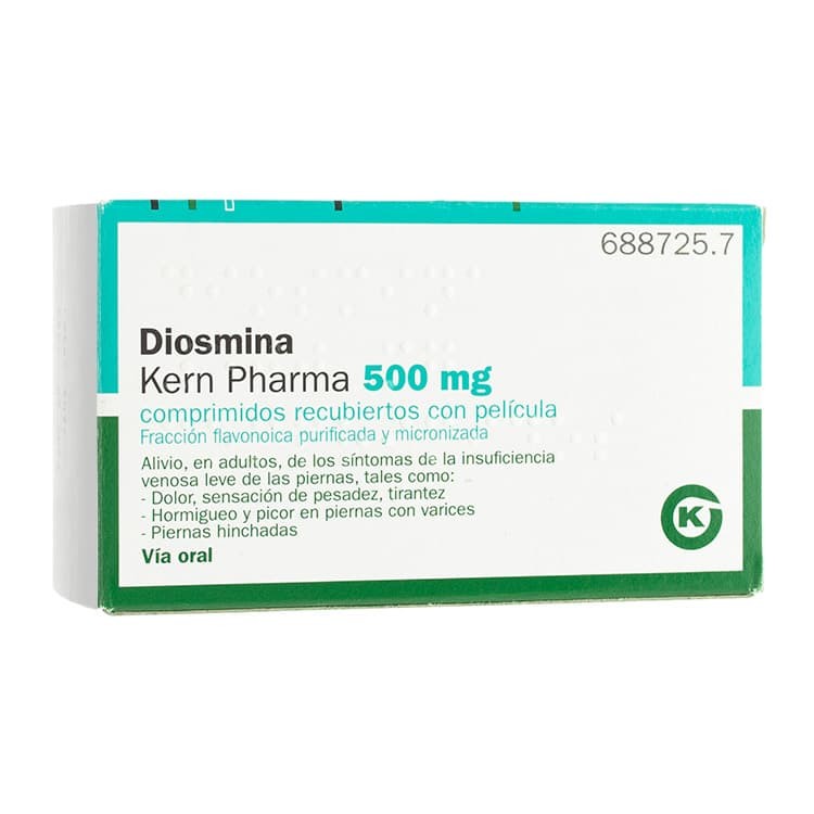 DIOSMINA KERN PHARMA 500 MG 60 COMPRIMIDOS RECUB