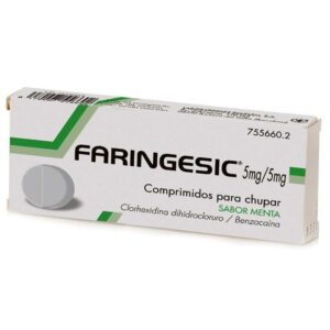 FARINGESIC 5 MG/5 MG 20 COMPRIMIDOS PARA CHUPAR