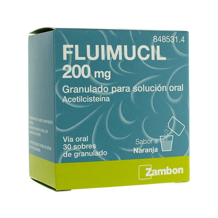 FLUIMUCIL 200 MG 30 SOBRES GRANULADO PARA SOLUCI