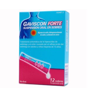 GAVISCON FORTE 12 SOBRES SUSPENSION ORAL 10 ML
