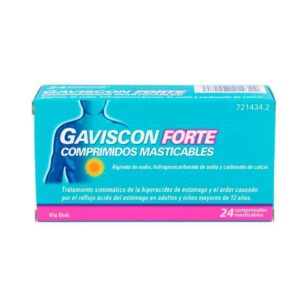 GAVISCON FORTE 24 COMPRIMIDOS MASTICABLES