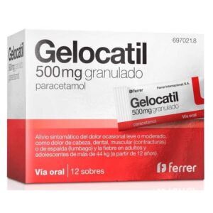 GELOCATIL 500 MG 12 SOBRES GRANULADO ORAL