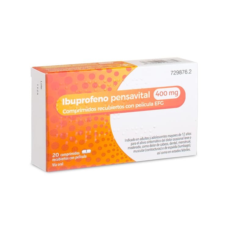 IBUPROFENO PENSAVITAL EFG 400 mg 20 COMPRIMIDOS