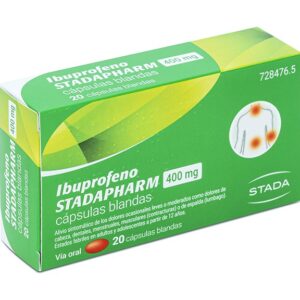 IBUPROFENO STADAPHARM 400 MG 20 CÁPSULAS BLANDAS