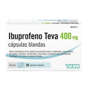 IBUPROFENO TEVA 400 mg 20 CAPSULAS BLANDAS