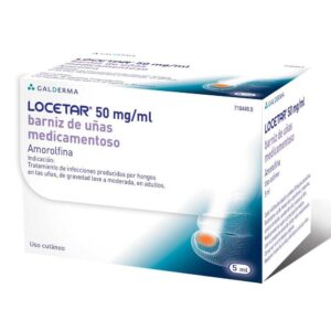 LOCETAR 50 MG/ML BARNIZ UÑAS MEDICAMENTOSO 1 FRA
