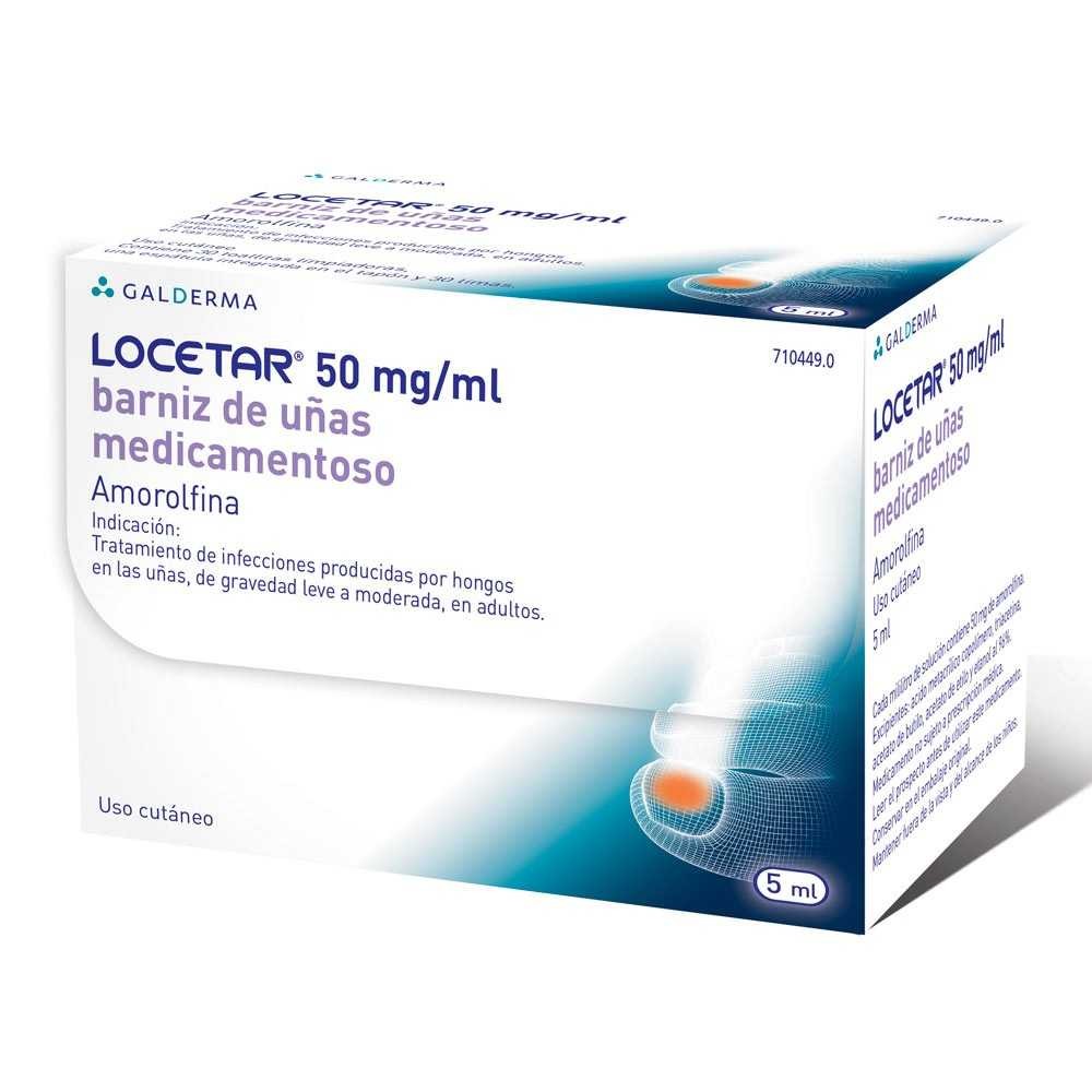 LOCETAR 50 MG/ML BARNIZ UÑAS MEDICAMENTOSO 1 FRA
