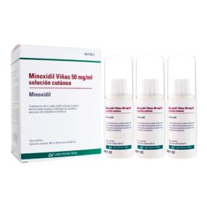 MINOXIDIL VIÑAS 50 MG/ML SOLUCION CUTANEA 3 FRAS