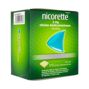 NICORETTE 2 mg 210 CHICLES MEDICAMENTOSOS