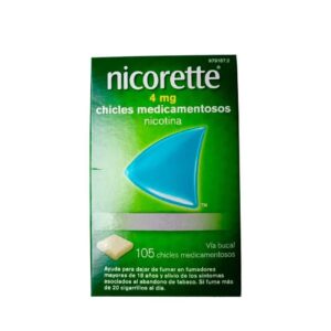 NICORETTE 4 mg 105 CHICLES MEDICAMENTOSOS
