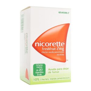 NICORETTE FRESHFRUIT 2 mg 105 CHICLES MEDICAMENT