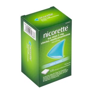 NICORETTE ICE MINT 2 mg 105 CHICLES MEDICAMENTOS