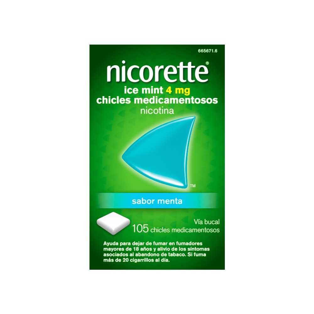 NICORETTE ICE MINT 4 mg 105 CHICLES MEDICAMENTOS