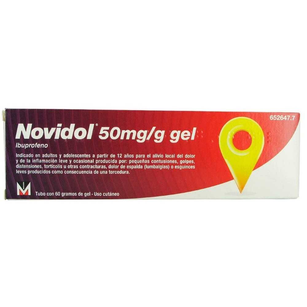 NOVIDOL 50 mg/g GEL CUTANEO 1 TUBO 60 g