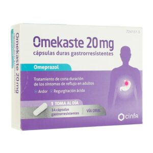 OMEKASTE 20 mg 14 CAPSULAS GASTRORRESISTENTES (B