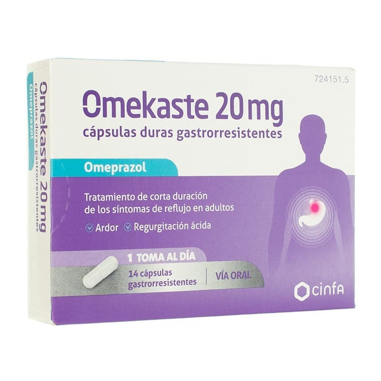 OMEKASTE 20 mg 14 CAPSULAS GASTRORRESISTENTES (B