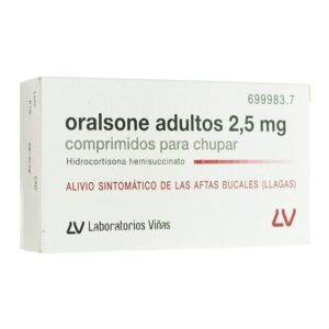 ORALSONE ADULTOS 2,5 MG 12 COMPRIMIDOS PARA CHUP