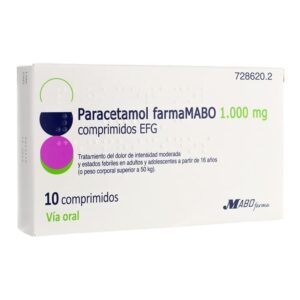 PARACETAMOL FARMAMABO EFG 1000 mg 10 COMPRIMIDOS