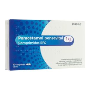 PARACETAMOL PENSAVITAL EFG 1 g 10 COMPRIMIDOS