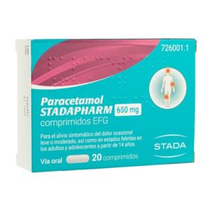PARACETAMOL STADAPHARM EFG 650 MG 20 COMPRIMIDOS