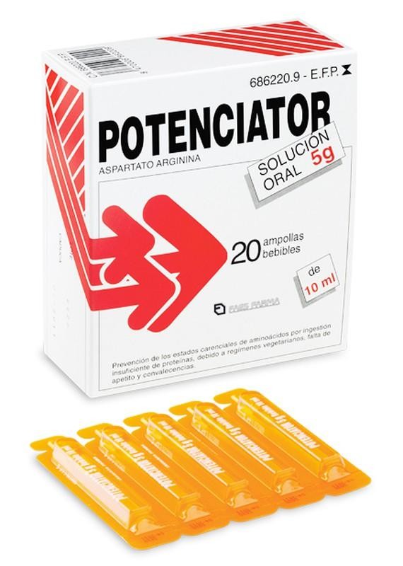 POTENCIATOR 5 g 20 AMPOLLAS BEBIBLES SOLUCION OR