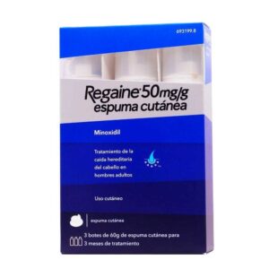 REGAINE 50 mg/g ESPUMA CUTANEA 3 TUBOS 60 g