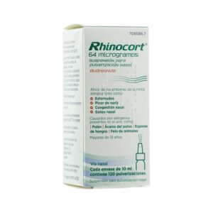 RHINOCORT 64 MCG/PULSACION NEBULIZADOR NASAL 120