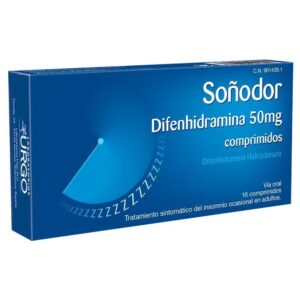 SOÑODOR DIFENHIDRAMINA 50 MG 16 COMPRIMIDOS