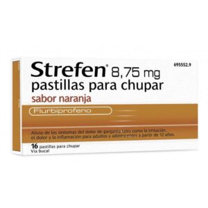 STREFEN 8.75 MG 16 PASTILLAS PARA CHUPAR NARANJA