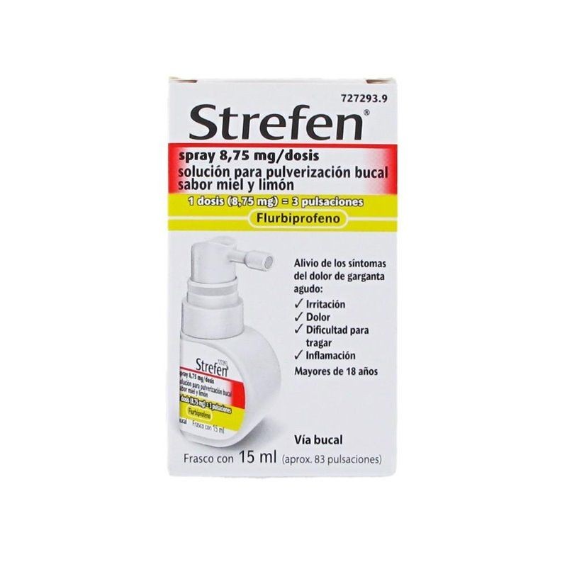 STREFEN SPRAY 8,75 mg/DOSIS SOLUCION PARA PULVER